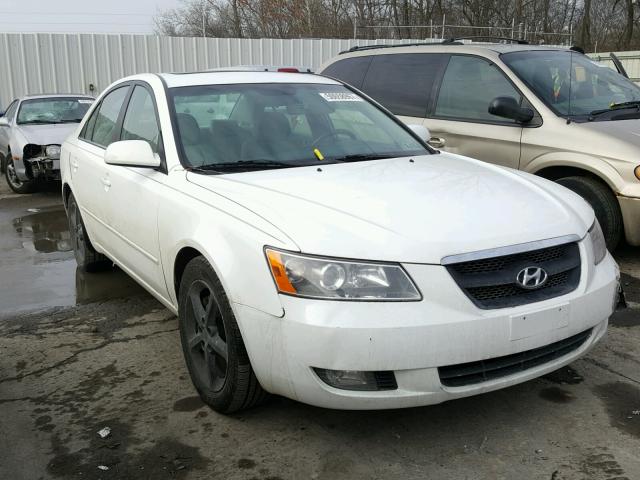 5NPEU46F37H275369 - 2007 HYUNDAI SONATA SE WHITE photo 1