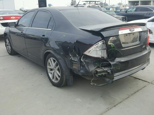 3FAHP0JG0AR250484 - 2010 FORD FUSION SEL BLACK photo 3