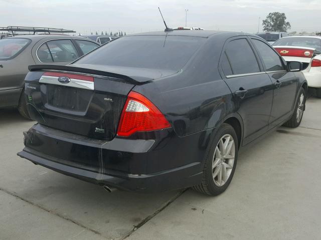 3FAHP0JG0AR250484 - 2010 FORD FUSION SEL BLACK photo 4