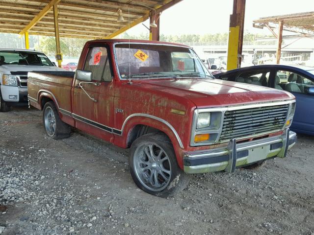 1FTCF15NXGNA65537 - 1986 FORD F150 RED photo 1