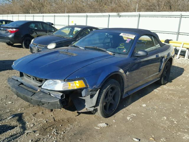 1FAFP4440XF175937 - 1999 FORD MUSTANG BLUE photo 2