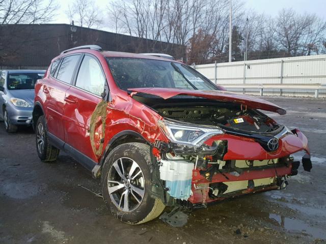 JTMRFREV1HJ133080 - 2017 TOYOTA RAV4 XLE RED photo 1