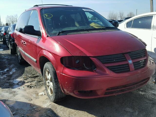 1D4GP24R57B189390 - 2007 DODGE GRAND CARA RED photo 1