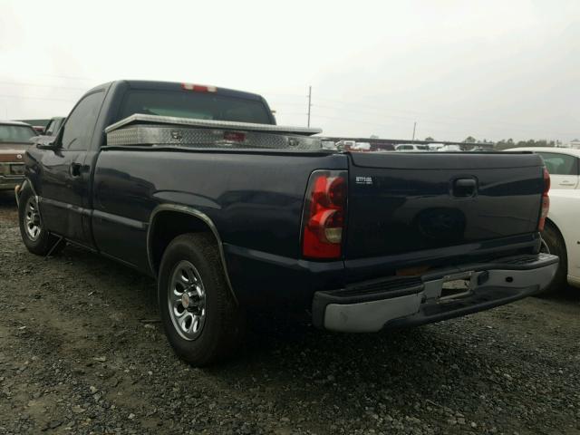 1GCEC14X65Z298454 - 2005 CHEVROLET SILVERADO BLUE photo 3