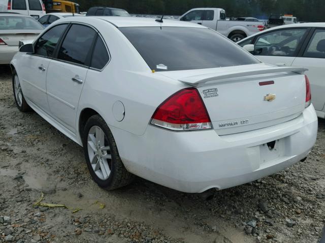 2G1WC5E38D1102683 - 2013 CHEVROLET IMPALA LTZ WHITE photo 3