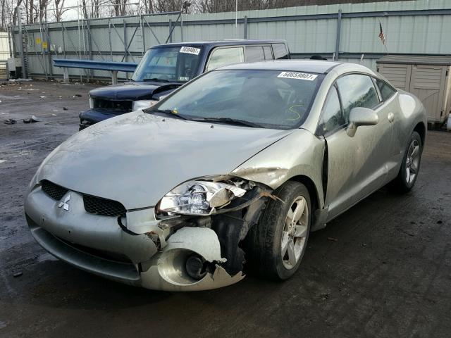 4A3AK24F08E001167 - 2008 MITSUBISHI ECLIPSE GS GREEN photo 2