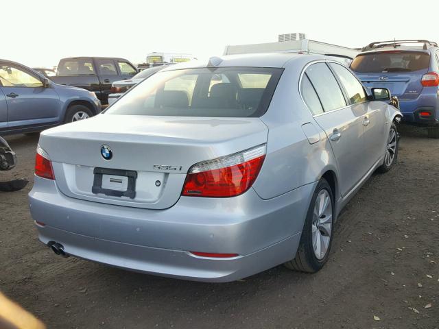 WBANV93559C134921 - 2009 BMW 535 XI Srebrny zdjęcie 4