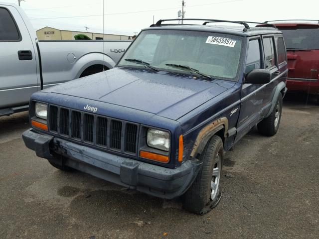 1J4FT68S2VL534806 - 1997 JEEP CHEROKEE S BLUE photo 2