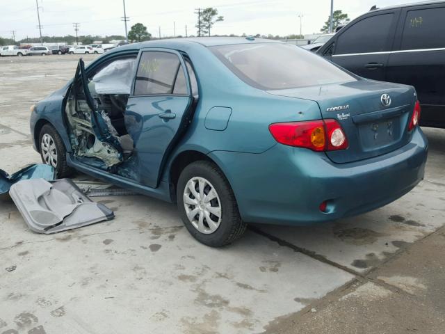 2T1BU4EE0AC381655 - 2010 TOYOTA COROLLA BA GREEN photo 3