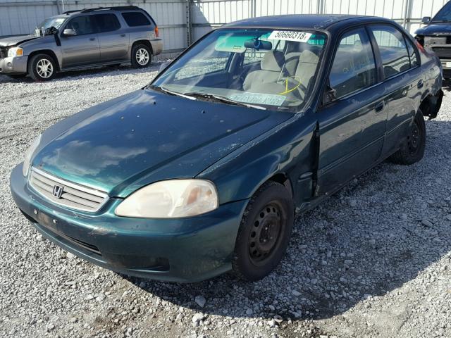 2HGEJ6611YH528502 - 2000 HONDA CIVIC BASE Yaşıl foto 2