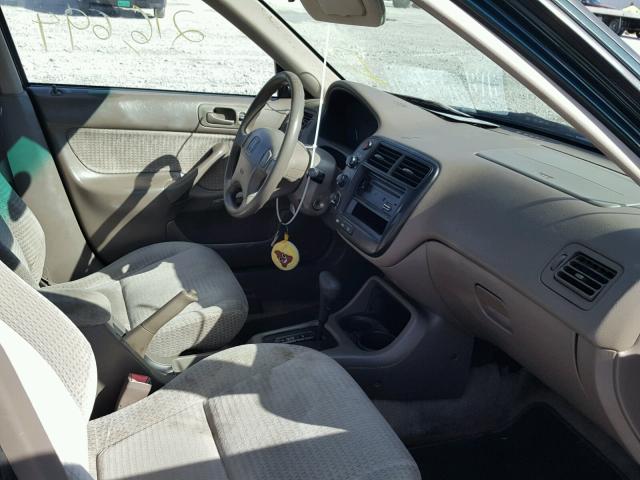 2HGEJ6611YH528502 - 2000 HONDA CIVIC BASE Yaşıl foto 5