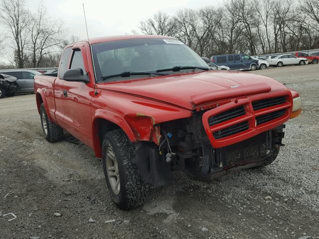 1D7HL12X83S102932 - 2003 DODGE DAKOTA SXT RED photo 1