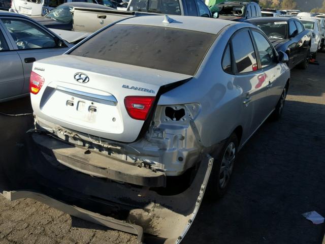 KMHDU4AD7AU141040 - 2010 HYUNDAI ELANTRA BL GRAY photo 4