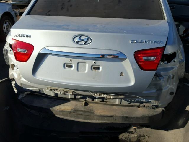 KMHDU4AD7AU141040 - 2010 HYUNDAI ELANTRA BL GRAY photo 9