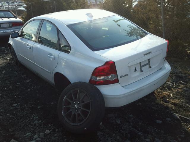 YV1MS382072275508 - 2007 VOLVO S40 2.4I WHITE photo 3