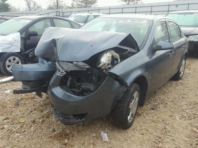 1G1AL55F577380968 - 2007 CHEVROLET COBALT LT BLUE photo 2