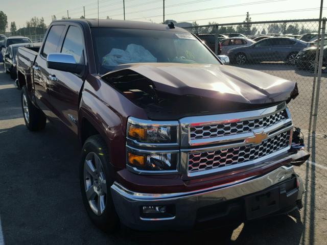 3GCPCREC2EG406619 - 2014 CHEVROLET SILVERADO MAROON photo 1