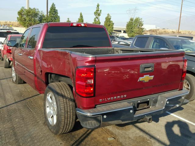 3GCPCREC2EG406619 - 2014 CHEVROLET SILVERADO MAROON photo 3