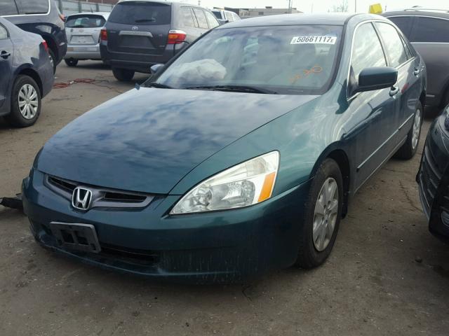 1HGCM55393A032575 - 2003 HONDA ACCORD LX GREEN photo 2