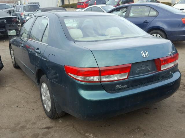 1HGCM55393A032575 - 2003 HONDA ACCORD LX GREEN photo 3