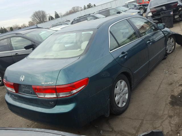 1HGCM55393A032575 - 2003 HONDA ACCORD LX GREEN photo 4