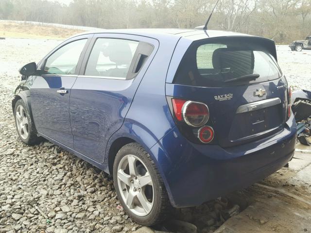 1G1JE6SB5E4189437 - 2014 CHEVROLET SONIC LTZ BLUE photo 3