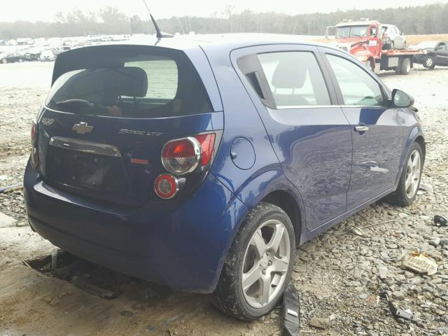 1G1JE6SB5E4189437 - 2014 CHEVROLET SONIC LTZ BLUE photo 4