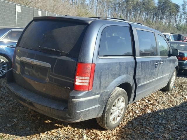 2A8HR64X18R106034 - 2008 CHRYSLER TOWN & COU BLUE photo 4