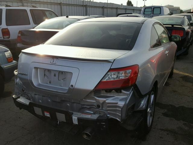 2HGFG11687H584783 - 2007 HONDA CIVIC LX SILVER photo 4