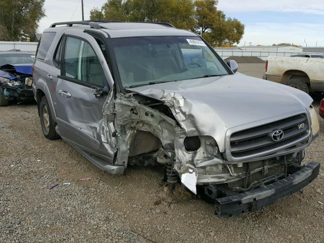 5TDBT44A42S058221 - 2002 TOYOTA SEQUOIA SR SILVER photo 1