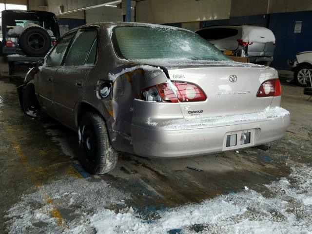 2T1BR12E41C484355 - 2001 TOYOTA COROLLA CE BEIGE photo 3