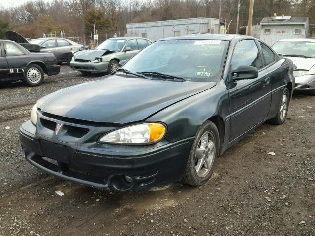 1G2NW12E51C285124 - 2001 PONTIAC GRAND AM G BLACK photo 2