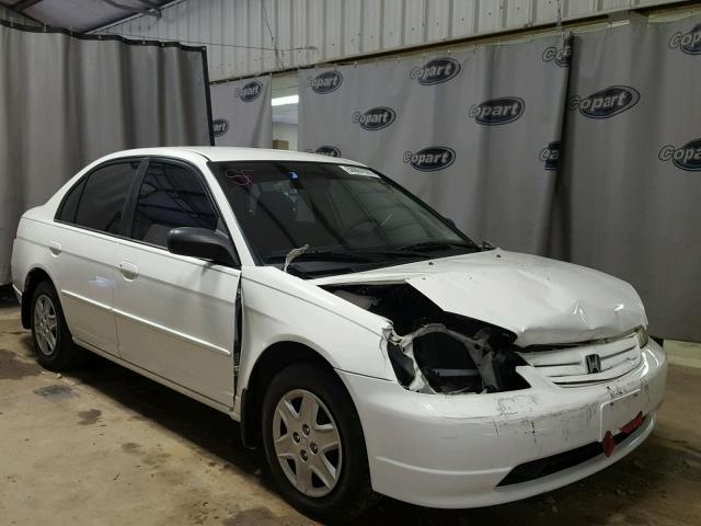 1HGES16533L005948 - 2003 HONDA CIVIC LX WHITE photo 1