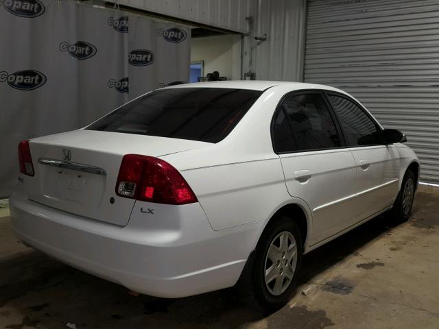 1HGES16533L005948 - 2003 HONDA CIVIC LX WHITE photo 4