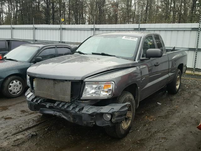 1D7HW42K58S538934 - 2008 DODGE DAKOTA SLT GRAY photo 2