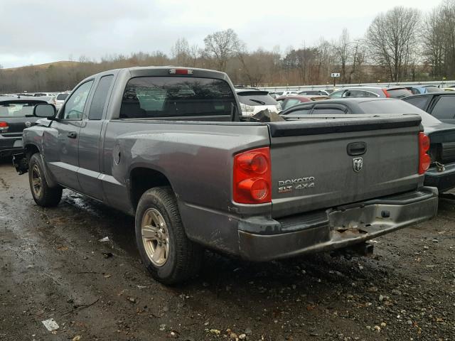 1D7HW42K58S538934 - 2008 DODGE DAKOTA SLT GRAY photo 3