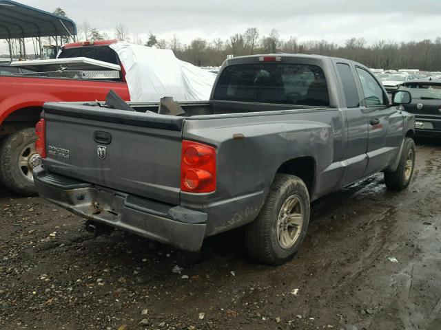 1D7HW42K58S538934 - 2008 DODGE DAKOTA SLT GRAY photo 4