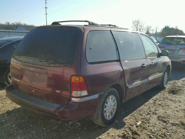 2FMZA5244XBA03876 - 1999 FORD WINDSTAR S BURGUNDY photo 4