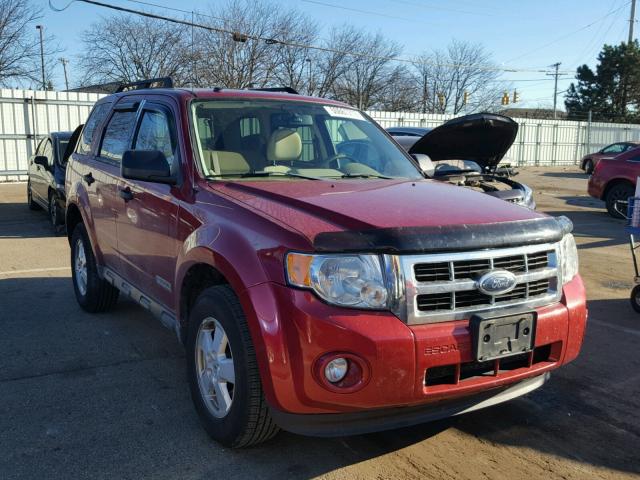 1FMCU03Z68KA28974 - 2008 FORD ESCAPE XLT RED photo 1