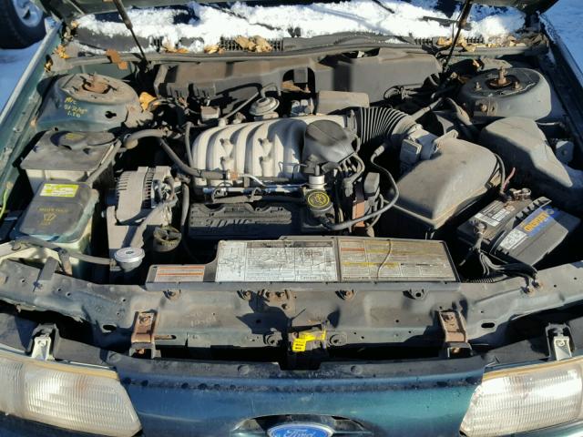 1FALP52U5SG321571 - 1995 FORD TAURUS GL GREEN photo 7