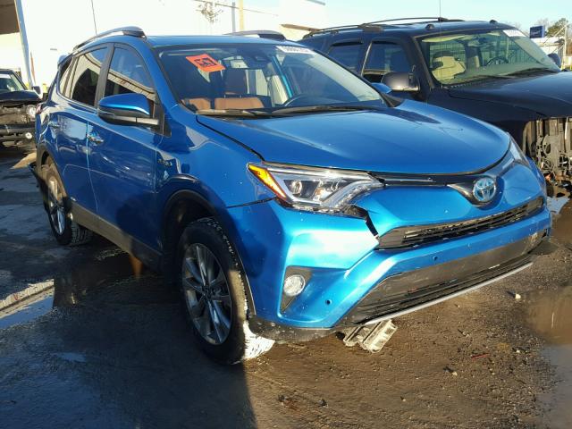 JTMDJREV2HD064343 - 2017 TOYOTA RAV4 HV LI BLUE photo 1