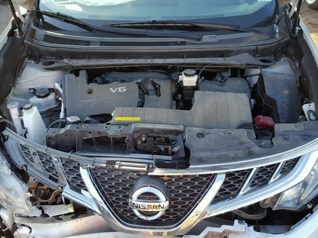 JN8AZ1MW8BW184820 - 2011 NISSAN MURANO S SILVER photo 7