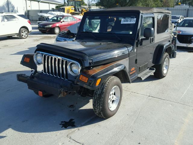 1J4FA44S56P768156 - 2006 JEEP WRANGLER / BLACK photo 2