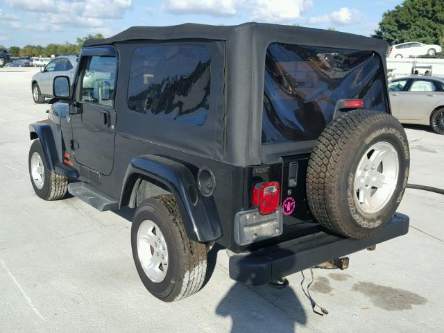 1J4FA44S56P768156 - 2006 JEEP WRANGLER / BLACK photo 3