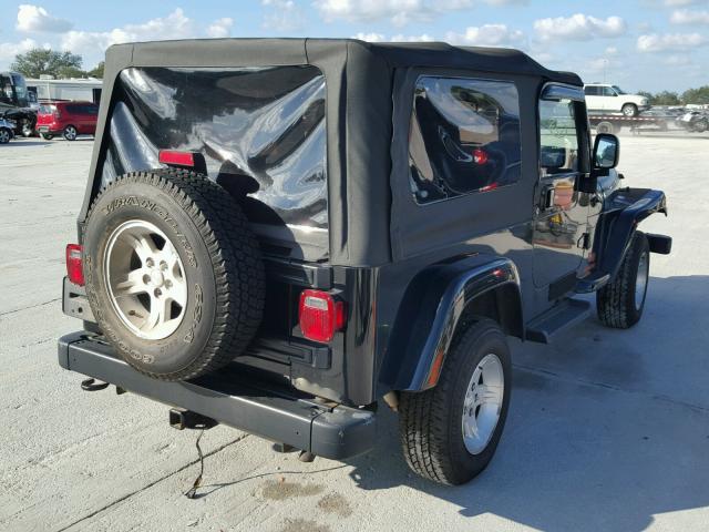 1J4FA44S56P768156 - 2006 JEEP WRANGLER / BLACK photo 4