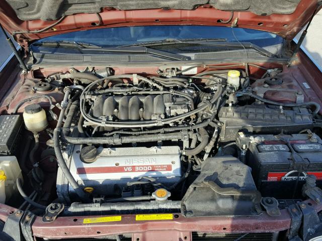 JN1CA31A51T110287 - 2001 NISSAN MAXIMA GXE RED photo 7