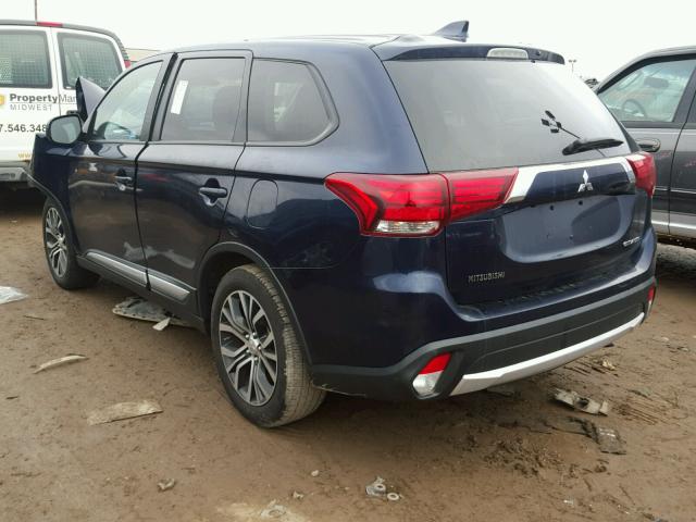 JA4AD2A37HZ033379 - 2017 MITSUBISHI OUTLANDER BLACK photo 3