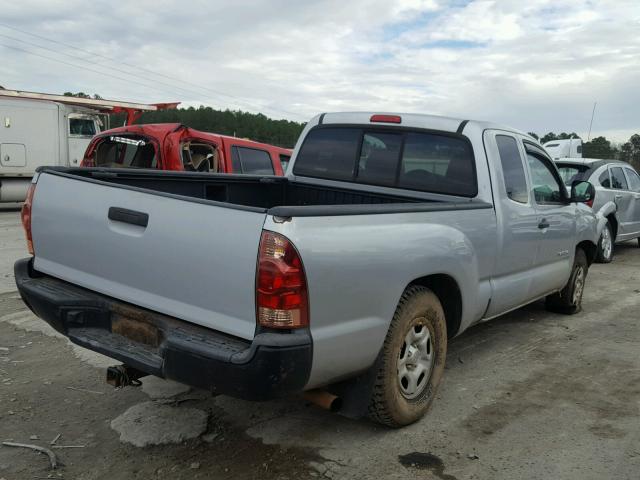 5TETX22N37Z449793 - 2007 TOYOTA TACOMA ACC SILVER photo 4