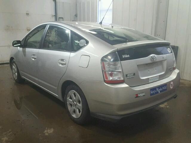 JTDKB20U540089040 - 2004 TOYOTA PRIUS SILVER photo 3