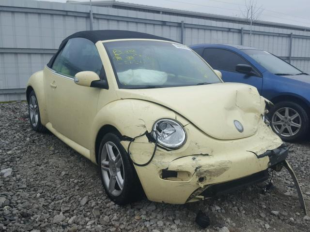 3VWCD21Y74M308266 - 2004 VOLKSWAGEN NEW BEETLE YELLOW photo 1